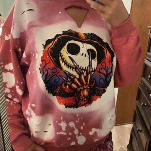 Jack skellington Freddy Krueger sweatshirt.